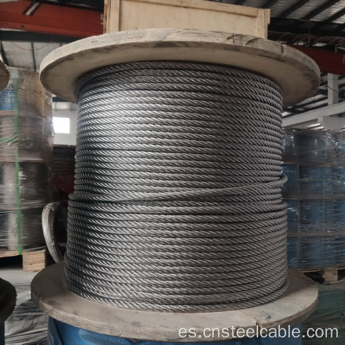 7x19 Dia. 5 mm Cable de acero galvanizado